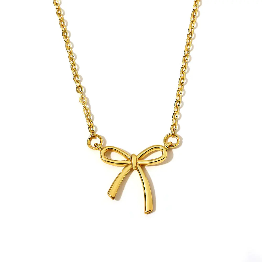Bow Knot Pendant Necklace