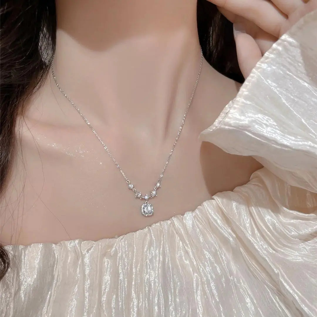 An heirloom-worthy moissanite pendant necklace